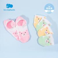 丽婴房婴幼儿配饰女宝宝休闲船袜儿童中小童袜子3双装 2020春夏款