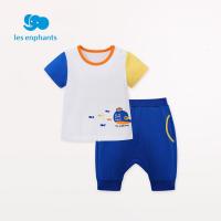 丽婴房童装婴童夏季套装短袖套装短裤外出套装男宝夏季短款套装薄