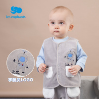 丽婴房童装男女宝宝马甲秋装儿童保暖宇航员贴布外套新款背心