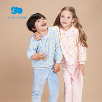 丽婴房男女宝宝珊瑚绒家居服套装儿童中小童保暖睡衣套装冬