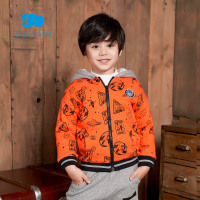 丽婴房童装男童时尚休闲保暖连帽外套男宝宝柔然舒适上衣冬新