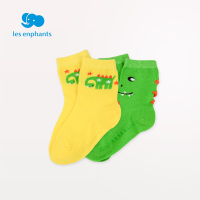 丽婴房婴儿袜子新生儿男袜防滑男宝宝男童卡通短袜2双装新款2021