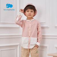 丽婴房童装男童纯棉外套春装新款儿童立领衬衫宝宝长袖薄上衣2021