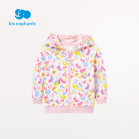 丽婴房女童休闲上衣女宝宝印花纯棉运动外套长袖童装春季新款2021