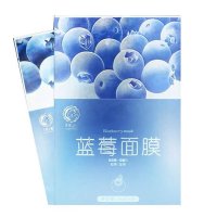 天使之魅蓝莓面膜25g×10片 萃取天然蓝莓精华,美白补水保湿,提亮肤色