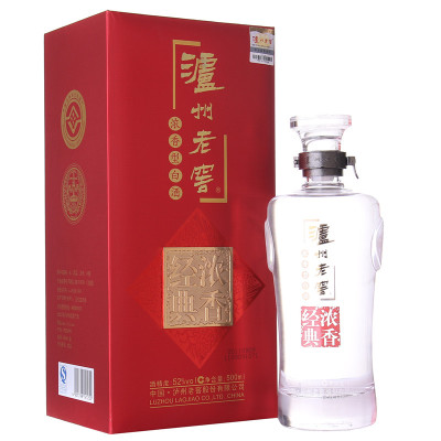 52度 泸州老窖浓香经典 500ml 白酒 酒界网