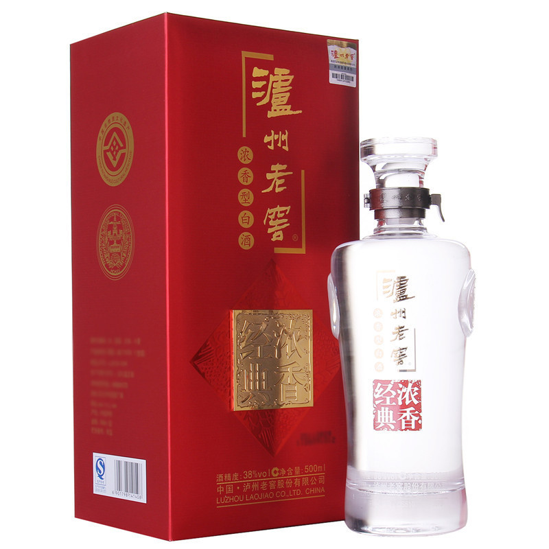 38度泸州老窖浓香经典500ml白酒酒界网