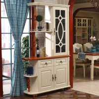 铂森 地中海实木隔厅柜 美式乡村门厅柜玄关台酒柜储物柜隔断柜