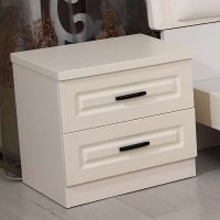 铂森 白色 床头柜 床边柜 收纳柜 现代 简约 简易 卧室 储物 特价 JS-6101 组装