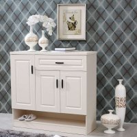 铂森 中式 白色 木质 鞋柜 玄关 收纳 储物 置物 现代 简易 特价