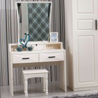 铂森 中式 白色 小 化妆台 梳妆台 梳妆桌 梳妆镜 简约 现代 特价 JS-6101