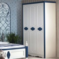 铂森 实木衣柜三门卧室衣橱