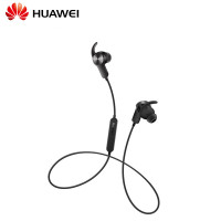 华为/HUAWEI运动蓝牙耳机AM60 无线双入耳挂式耳塞 蓝牙4.1立体声跑步运动音乐蓝牙耳机支持安卓苹果系统（黑色）