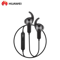 华为/HUAWEI运动蓝牙耳机AM60 无线双入耳挂式耳塞 蓝牙4.1立体声跑步运动音乐蓝牙耳机支持安卓苹果系统（黑色）