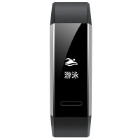 华为/HUAWEI智能运动手环手表独立GPS来电提醒拒接 健康呼吸训练心率睡眠监测 50米防水游泳携带 (GPS版黑色)