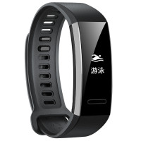 华为/HUAWEI智能运动手环手表独立GPS来电提醒拒接 健康呼吸训练心率睡眠监测 50米防水游泳携带 (GPS版黑色)