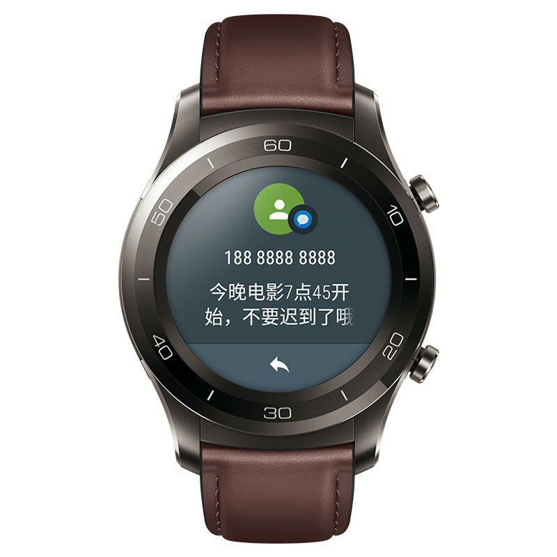 华为/HUAWEI智能手表WATCH 2pro DU立插卡通话手表 GPS定位NFC支付心率监测防水手表 扬声器音乐播放图片