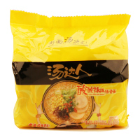 统一汤达人袋面5连包*3 日式豚骨酸辣豚骨拉面韩式辣牛肉面 混装 速食泡面，口味自选可以留言