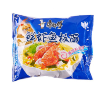 康师傅经典方便面 鲜虾鱼板面98g*20袋 袋装泡面