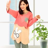 秋冬 月子服哺乳衣 春秋孕妇睡衣喂奶衣 纯棉长袖产妇家居服