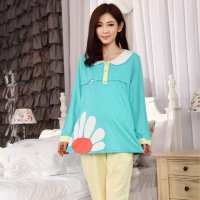 雅孕 春夏孕妇装月子服 纯棉哺乳衣 喂奶衣家居服 春秋孕妇睡衣套装