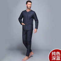 恒源祥冬中老年人轻薄羽绒服内胆男加厚内衣爸爸短款套装修身保暖