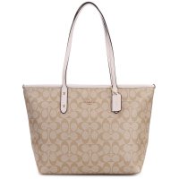 蔻驰（COACH）女包 欧美时尚头层牛皮拉链单肩包 手提包 女 中号 36876