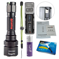 神火官方旗舰X8强光手电筒超亮户外长续航便携灯充电式远射小