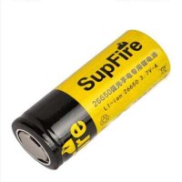 SupFire神火强光手电用26650尖头可充电池带保护板3700毫安18650通用USB充电器