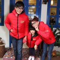 2015新款韩版棉服时尚加厚亲子装母女母子冬装 mo4棉衣外套