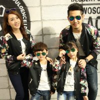 亲子装秋装2015款一家三口卫衣四口长袖t恤母女母子外套全家冬装