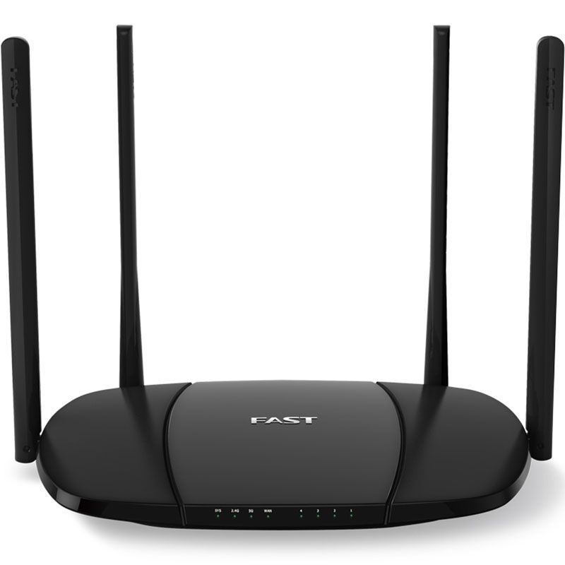 FAST 迅捷 FAC1200R 千兆双频5G无线路由器wifi穿墙王家用智能1200M四天线高速光纤宽带信号增强