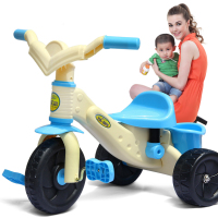 儿童三轮车脚踏车小孩单车宝宝玩具婴幼儿轻便自行车儿童车 1-3岁蓝色