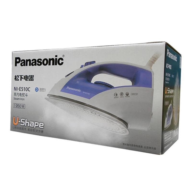 Panasonic/松下蒸汽电熨斗NI-E510C U形底板,U形环绕蒸汽导槽 垂直熨烫图片
