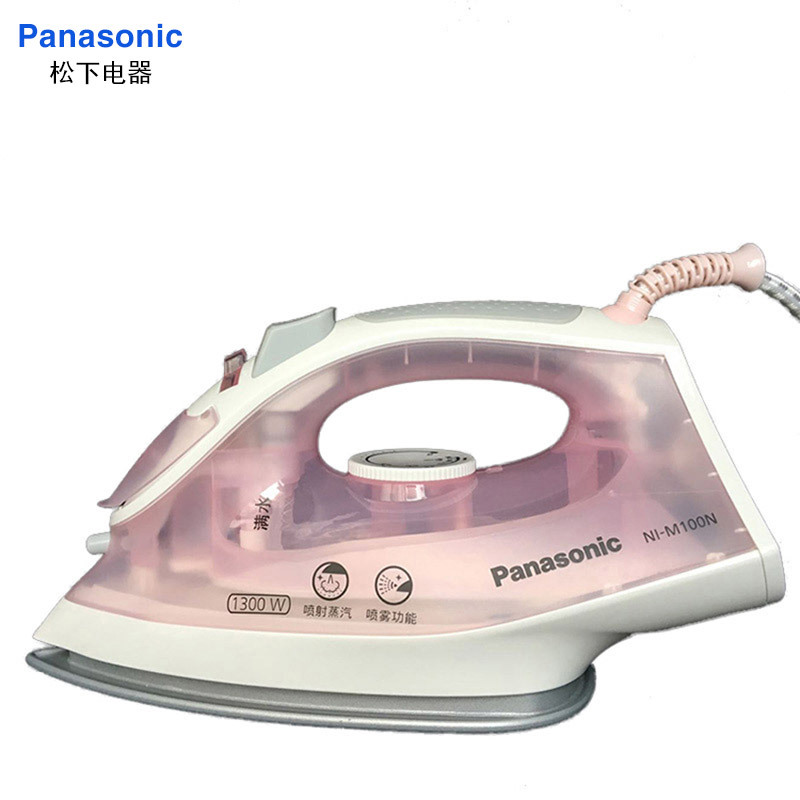 Panasonic/松下蒸汽熨斗家用 小型手持立式NI-M100N-P电烫斗5档干湿两用电熨斗