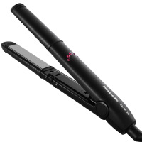 Panasonic/松下卷发棒迷你拉直板小型直卷两用夹板陶瓷不伤发EH-HV10