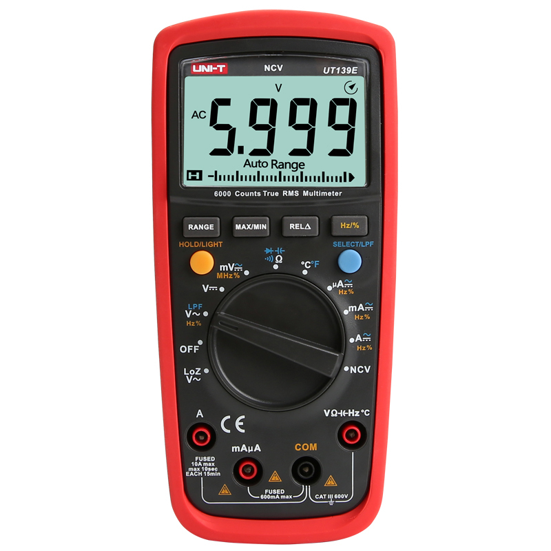 unit优利德ut139e真有效值数字万用表高精度数字多用表