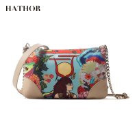 HATHOR新款原创潮流尼龙女包 艺术印花手提包单肩包女斜挎小包包