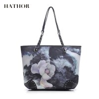 HATHOR2016新款艺术印花尼龙女包 单肩包手提包个性原创潮流女包