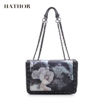 HATHOR新款艺术印花尼龙女包 时尚单肩女包 手提包斜挎潮流女包包