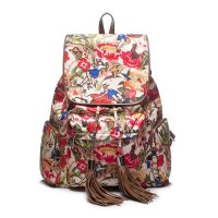 HATHOR涵莎高端艺术家系列流苏双肩背包 尼龙包包H-1822-1包邮