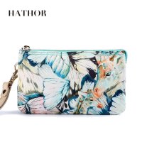 HATHOR涵莎2016尼龙艺术原创印花女士手拿包卡通小晚宴化妆包女零钱包 爱的供养