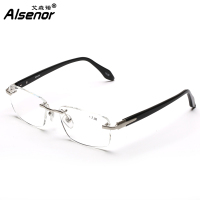ALSENOR/艾森诺老花镜男日本进口镜片远近两用渐进多焦点高清自动调节度数可全天佩戴戴着走路开车713016