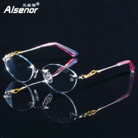 ALSENOR/艾森诺自动变焦智能老花镜女日本进口镜片远近两用渐进多焦点老花眼镜2145