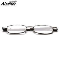 ALSENOR/艾森诺老花镜日本进口镜片便携笔筒男女老花眼镜高清舒适全框712010
