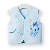 [超优惠]大布豆 全棉儿童 加厚马夹 全棉儿童厚坎肩全棉保暖马甲13.9