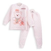 大布豆 保暖男女童内衣裤 冬季童装秋衣裤 纯棉加厚