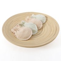 朗宝尼尔天然彩棉宝宝防抓手套 婴幼儿放抓脸手套 2条装