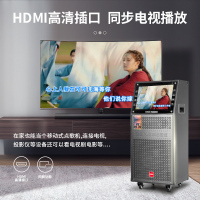 万利达广场舞视频音响带 旗舰版[M+9072三分频+带调音声卡]16寸wifi触屏版+金属U段调频话筒+U盘