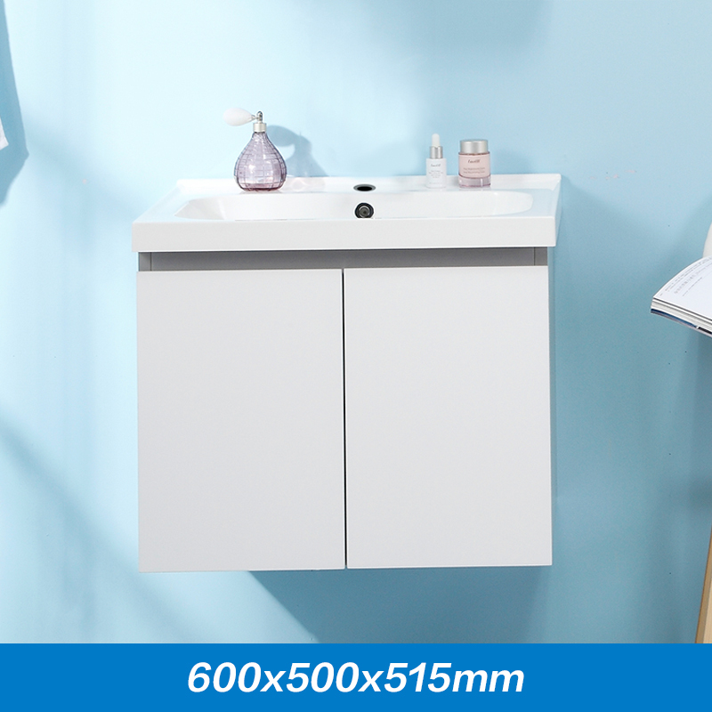 MOEN摩恩欧式小户型浴室柜组合一体洗脸盆洗漱台吊柜 罗亚600mm